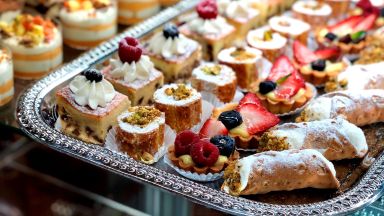 Italian-style pastries (as well as panini, pizza, salad