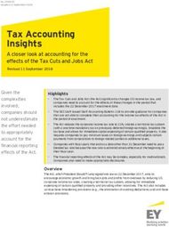 Tax Accounting Insights - A closer look at accounting - EY